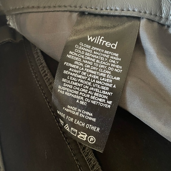 Aritzia the Melina pant leather pant in peppercorn grey - Picture 5 of 6